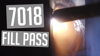 🔥 7018 Fill Pass on 5G Pipe [upl. by Sumetra]