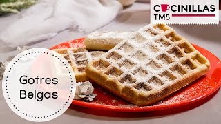 Gofres Belgas Caseros  Waffles  Recetas Thermomix [upl. by Ehudd]