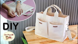 How to make a tote bag with a shoulder strap [upl. by Helprin]