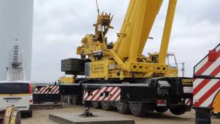 Montage Windräder entfällt wegen Wind DEMAG AC 1600 [upl. by Anilag596]