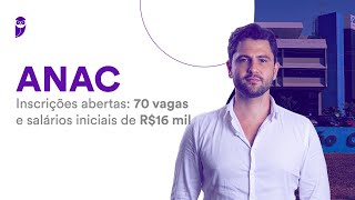 Concurso ANAC  inscrições abertas 70 vagas e salários iniciais de R16 mil [upl. by Kirstyn905]