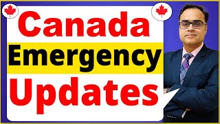 Canada Emergency Updates I Canada Study visa Updates 24 I Canada May amp Sep Intake 24 Options [upl. by Ahsikahs]