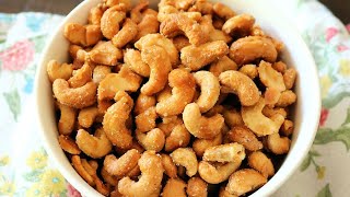 How to Make Honey Roasted Cashews Easy Snack Recipe [upl. by Rann]