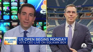 USTA CEO Lew Sherr on the 2023 US Open ticket prices and growth opportunities [upl. by Adnesor]