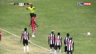 Cranborne Bullets Tapiwa Charakupas penalty vs Highlanders FC [upl. by Adnolehs]