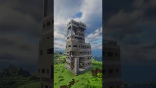 8 Story Brutalist Building  Minecraft Timelapse Shorts [upl. by Gavette]