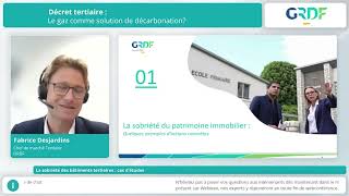 Webinaire  Décret Tertiaire  le gaz comme solution de décarbonation [upl. by Llehsim]