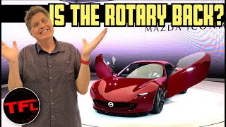 BREAKING NEWS Mazda Just Unveiled a Stunning RX7 Rotary SP Concept [upl. by Nnylarej]