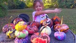 Marbling Pumpkins with the Jacquard Marbling Kit [upl. by Niraj595]