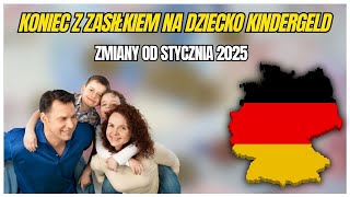 Koniec z zasiłkiem na dziecko Kindergeld od stycznia 2025 [upl. by Atsugua]