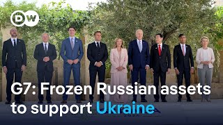 G7leaders plan Russian assetbacked loan to Kyiv  DW News [upl. by Eisler915]