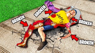 Breaking EVERY BONE as EVERYTHING in GTA 5 [upl. by Jorin245]