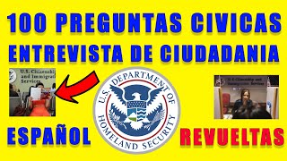 EXAMEN DE CIUDADANIA 2022 EN ESPAÑOL 100 PREGUNTAS CIVICAS PARA ENTREVISTA DE CIUDADANIA AMERICANA [upl. by Yxor128]