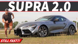 2022 Toyota Supra 20 Review  Making a Case for the FourBanger [upl. by Yakcm72]