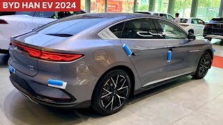 First Look 2024 BYD HAN EV Sedan  Exterior and Interior Walkaround [upl. by Ocnarfnaig]