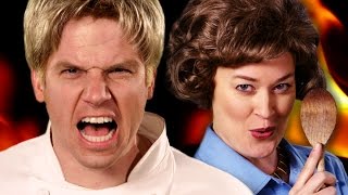 Gordon Ramsay vs Julia Child Epic Rap Battles of History [upl. by Tosch]