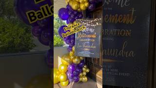 😍ENTRANCE BALLOON ARCH shortvideo shorts balloons entranceballoonarch howto diy balloonarch [upl. by Kingsbury899]