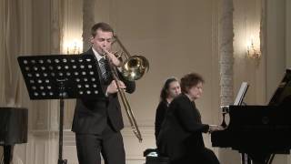 Alexey Lobikov trombone English Hall of St Petersburg Music House 20130925 [upl. by Normand]