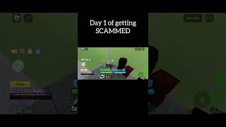 day 1 scammed roblox bloxfruts robloxshorts bloxfruits bloxfruitstock [upl. by Lynnea]