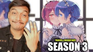 RE ZERO SEASON 3 IS HERE Trailer amp Release Date BBFisLive [upl. by Ellezaj]