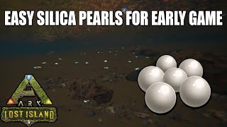 ARK Lost Island EASY WAY to get SILICA pearls for EARLY GAME [upl. by Ahseia]