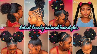 💅🏼💦New Slayed 4c Natural hairstyles for black girlies🎀  𝐏𝐢𝐧𝐭𝐞𝐫𝐞𝐬𝐭 inspired 💖 [upl. by Clarance]