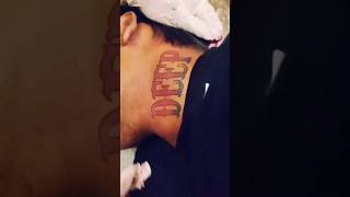 Neck tattoo name tattoo [upl. by Nylekoorb]