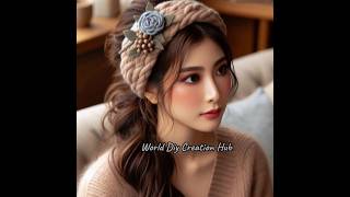 DIY Woolen Hair BandsampJewelry Ideas for Beautiful Teen Girls Modern Design 💖WoolCraftFashionshort [upl. by Stent]