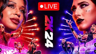 XSX WWE 2K24 Live P14 MyRise Unleashed Rhea Ripley Path 1080p [upl. by Mundford]