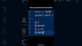 Python Quiz  Comment your Answer in comment Box☠️coding python [upl. by Stern]