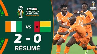 Résumé du Match Côte dIvoire 20 GuinéeBissa  Coupe dAfrique des Nations 2023 [upl. by Oad]