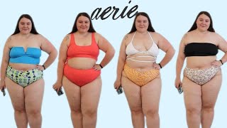 Aerie Swim Try On Haul  Plus Size Swimsuits [upl. by Virginia]