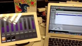 Luminair iPad lighting console controlled by QLab through MSC command using MIDI over LAN [upl. by Ulah]