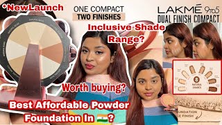 Newly Launched Lakme 9 to 5 Wet amp Dry Dual Finish Compact Swatches  Honest Review amp Wear test [upl. by Adolphus]