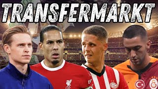 MILJOENENTRANSFERS VAN VIRGIL VAN DIJK FRENKIE DE JONG HAKIM ZIYECH EN JOEY VEERMAN [upl. by Naz710]