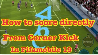 fifamobile 22 Tricks  How to score directly from corner kick [upl. by Jeri]