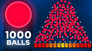 DROPPING 1000 BALLS ON STAKE PLINKO [upl. by Assirhc42]