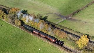 Welshpool amp Llanfair Light Railway  Autumn Time  Drone Video [upl. by Ewens]