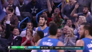 Abrines vs Timberwolves 25  12  2016 [upl. by Nawuj]