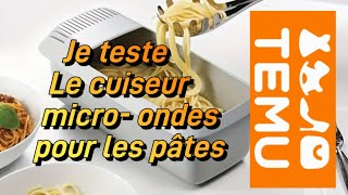 🥰 CRASH TEST 🤪 CUISEUR MICROONDES POUR LES PÂTES 🥰temu pâtes [upl. by Kenrick44]