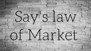 Economics Says Law of Market [upl. by Anceline]