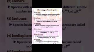 Different types of atomic speciesnmdcat and etea preparations [upl. by Bekha]