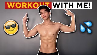 HOME WORKOUT VLOG MADALI LANG GUYS  ANDREI KING [upl. by Oirottiv450]