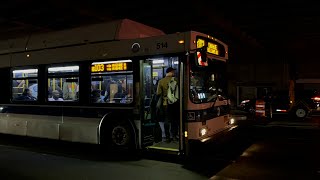 MTA Bus Co 2012 NFI C40LF 514 on the B103LTD to Canarsie departing 4 Av10 St [upl. by Askari454]