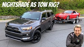 2020 Toyota 4Runner Nightshade Edition Towing Test amp Review [upl. by Navada]