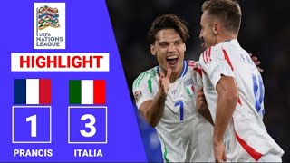 PRANCIS vs ITALIA TADI MALAM  UEFA NATIONS LEAGUE TADI MALAM  HASIL BOLA TADI MALAM [upl. by Anilat411]