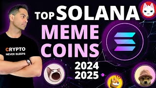 Top Solana Meme Coins 2024  2025 To Make Millions This Bull Season [upl. by Oslec]