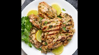 Grilled Cilantro Lime Chicken Thighs [upl. by Brawley]