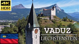 🇱🇮 Vaduz amp Liechtenstein  Aerial 4k Drone Tour  Travel  Mountains amp Castles of the European Alps [upl. by Iran793]