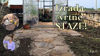 Izrada vrtne STAZE uklanjanje plastenikapospremanje vrta Ep7 👩🏼‍🌾🍂🌻 [upl. by Doraj67]